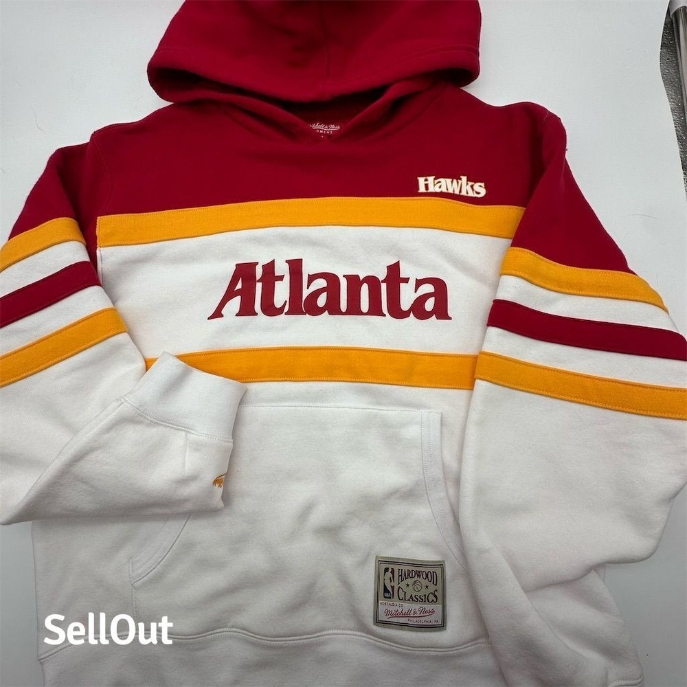 Mitchell & Ness Women's Atlanta Hawks Hoodie L Multicolor Vintage Sports‎